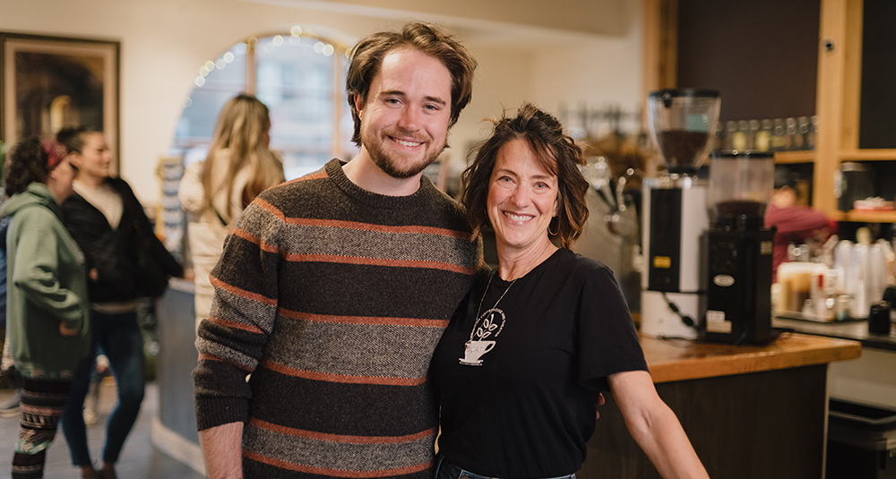 Amy and Spencer, owners of Brighton Coffeehouse