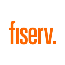 Orange logo that says FISERV